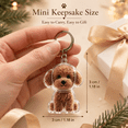 thumbnail image 3 of Puppy Shaped Memory Keychain with Clear Storage Capsule, Memorial Storage Pendant with Secure Key Ring, for Keys, Handbag, Travel Pouch, Display Box, Memory Collection, and Pet Remembrance, Style B, 3 of 9
