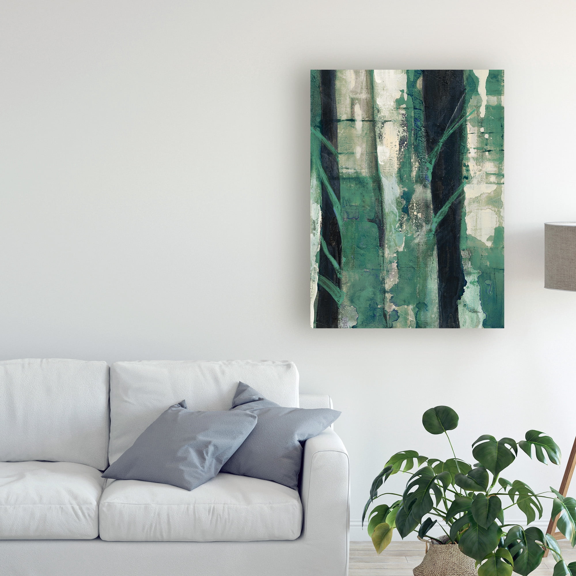 Trademark Fine Art 'Deep Woods II Emerald Crop' Canvas Art by Albena Hristova