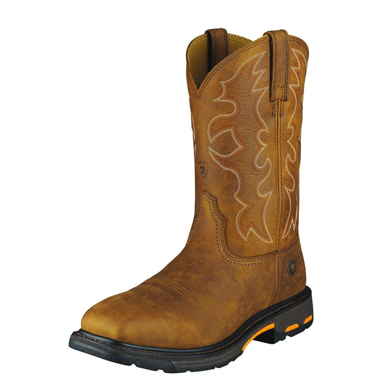 Mens square toe steel toe work boots sale