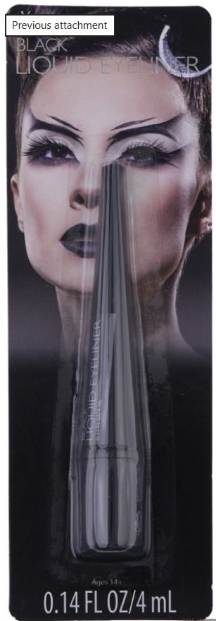 Expressions Precision Liquid Eyeliner for Costume Makeup - Black