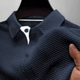 thumbnail image 5 of Wear Breeze Shirts for Men Beer Belly Capri Polo Shirts Short Sleeve Collared Textured Stretchy Casual Golf Shirt, 5 of 7