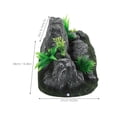 thumbnail image 2 of Soimiss Aquarium Rock Decor Aquarium Ornament Dark Grey 1Pcs, 2 of 8