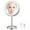 Nickel, variant on LQQBOX Lighted Makeup Mirror, 8" Rechargeable Double Sided Magnifying Mirror, 1x/10x 360° Rotation Touch Screen Vanity Mirror, Brightness Adjustable Magnification Cosmetic Light up Mirror