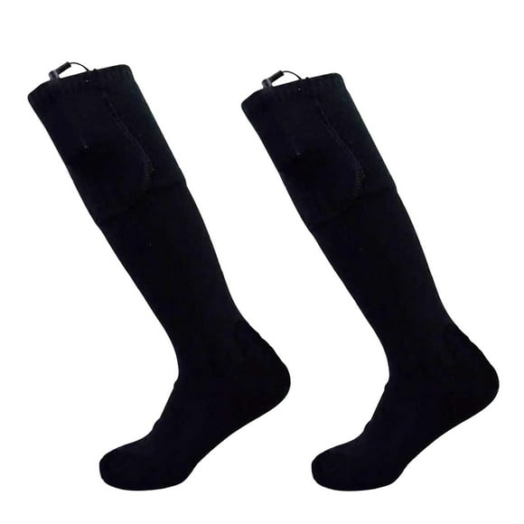 jovati Electric Heated Socks Women Electric Heated Socks Battery Outdoor Warm Winter Long Ski Socks