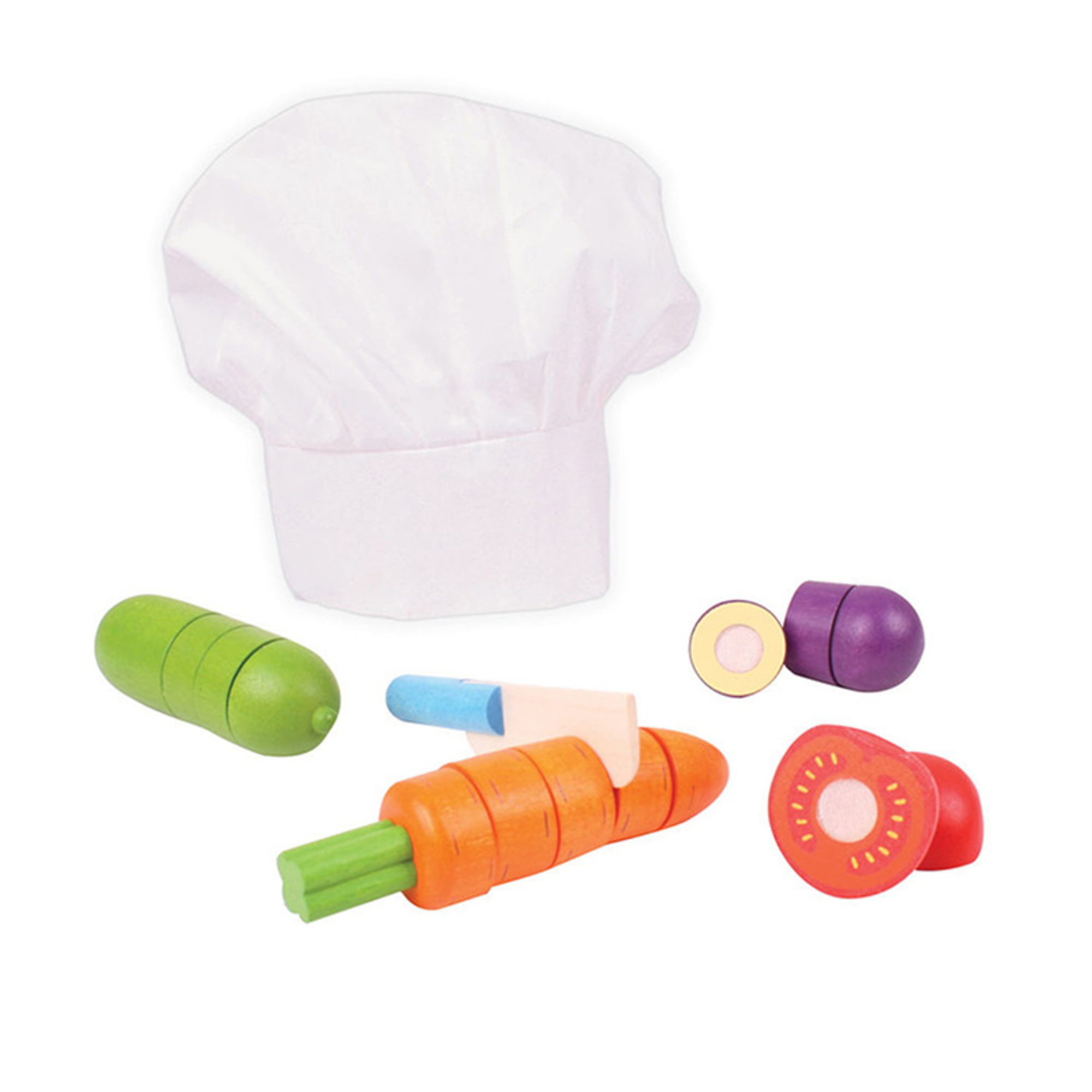 Bigjigs Toys Pink Chefs Dress Up Set with Baking Accessories