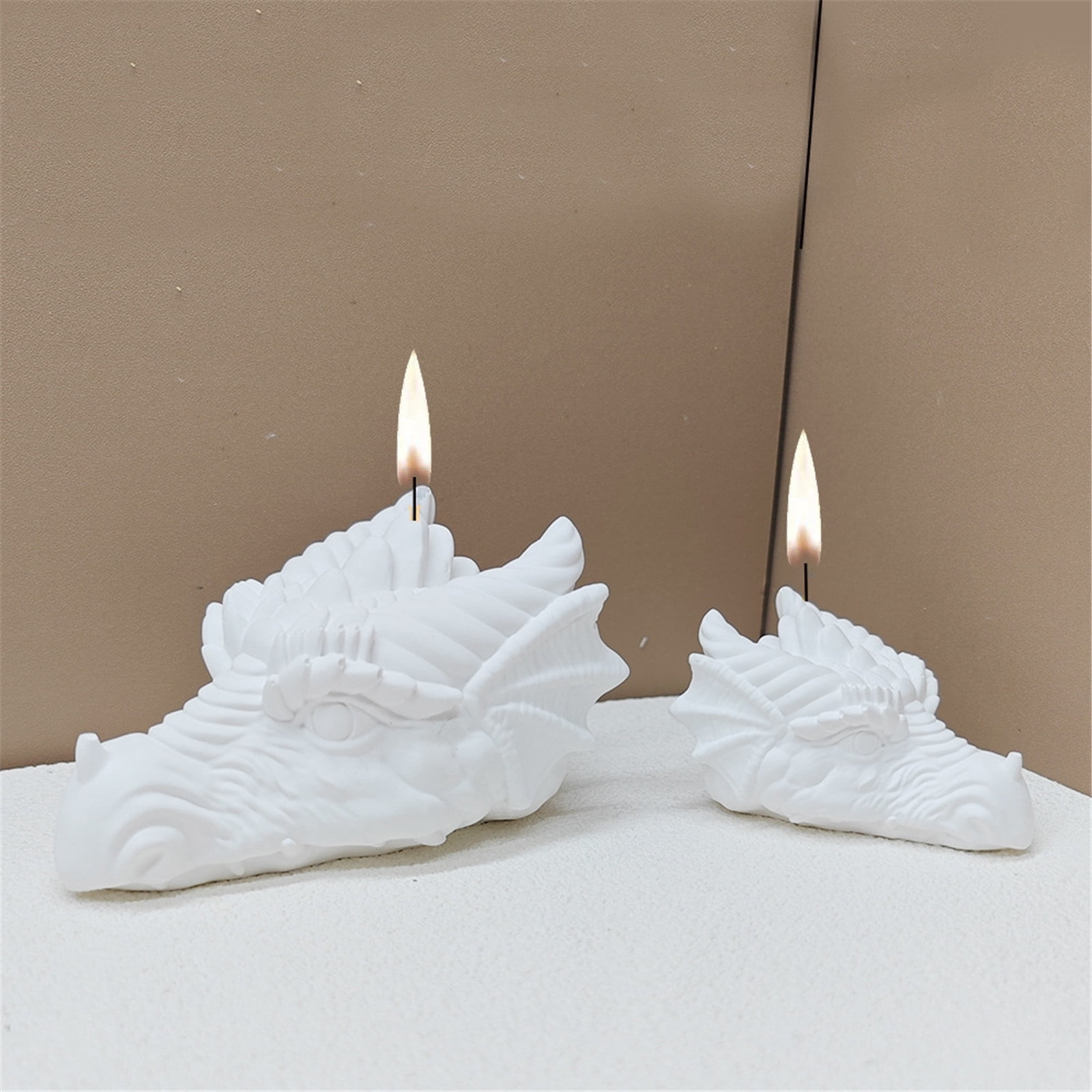 Dragon Head Shaped Silicone Molds for Soap Table Ornaments Gypsum Decorations, Epoxy Resin Silicone Molds