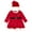 Red / white, variant on Disney Minnie Mouse Christmas Mrs. Clause Dress and Santa Hat Outfit Set Newborn to Big Kid