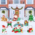 thumbnail image 2 of 8pcs Christmas Yard Signs For Outdoor Decorations, Xmas Outdoor Lawn Yard Signs With Stakes For Christmas Party Decorations, 2 of 7