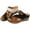 Brown, variant on THDHVS Beach Sandals for Woman,Women's Sandals,Fashion Women Casual Round Head Comfy Thick-soled Slipper Beach Casual Shoes Black 8.5