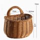 thumbnail image 3 of Hanging Wicker Basket Hand-Woven Wood Storage Basket Hanging Fruit Basket Storage Decorative Basket Fruit And Vegetable Storage For Garden Home, 3 of 7