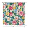 thumbnail image 5 of Pioneer Flower Floral Print Pattern Shower Curtain 72"x72" ,Bathroom Decorative Shower Curtains Set with 12 Hooks,Modern Waterproof Washable Shower Curtain, 5 of 6