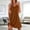 *Brown, variant on ClodeEU Women's Round Neck Sleeveless Nightgown ,Loose Fit Sleep Dress with Pleated Black,Womens Plus L