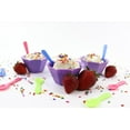 thumbnail image 3 of [3,000 Count] Transparent Blue Mini Tasting Spoons - 3 in. Plastic Sampling Spoons - Frozen Dessert Supplies, 3 of 4