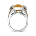 thumbnail image 4 of 6.96 Carat (Ctw) Antiqued Citrine Ring Sterling Silver, 4 of 6