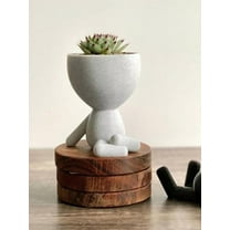 Little People Planter  Crossed Legs Planter, Gift Idea, tea, coffee and plants lovers, Bar Decor, Table Decor, Plant Gift Idea, Cute Succulent Planter Marbel