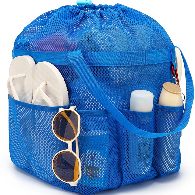 Carrito de ducha Fammart de malla extragrande, 28 x 25 x 25 cm, 8 bolsillos
