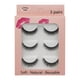 thumbnail image 1 of Pestañas Postizas Racimos Pestañas Postizas Naturales Blackest Black Maybelline pares de pestañas de visón 3d, maquillaje natural, pestañas de tira completa, pestañas postizas d(Compre 2 y ahorre 10%), 1 of 3