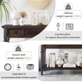 thumbnail image 6 of Narrow Console Table Sofa Table with 3 Drawers and Long Shelf for Living Room, Entryway, Hallway, Espresso 50''L x 15''W x 30''H, 6 of 7