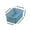 Blue, variant on Stackable Plastic Storage Basket for Home and Office, Durable Novelty Organizer with Handle, Versatile for Snacks, Toys, and Kitchen Use