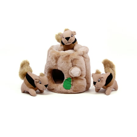 Outward Hound Hide-A-Squirrel and Puzzle Plush Squeaky Dog
