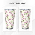 thumbnail image 3 of Logiee Tulips Flowers Print 20OZ Car Cup with Lid, Stainless Steel Vacuum Insulated Double Wall Travel Tumbler, Durable Insulated Coffee Mug,Thermal Cup with Straw-Without Straw, 3 of 8