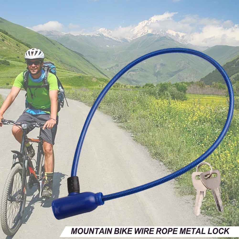 Mountain Bike Wire Rope Metal Lock Anti Theft Wire Lock Walmart
