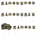 thumbnail image 1 of 25pcs Año Nuevo Tapas temáticos Toppers para hornear para hornear Decoraciones de pasteles 2022 Accesorios para pasteles, 1 of 5