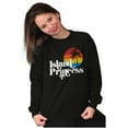 thumbnail image 3 of Puerto Rican Boricua Princess Latina Women Plus Size Crewneck Sweatshirt Brisco Brands 3X, 3 of 5