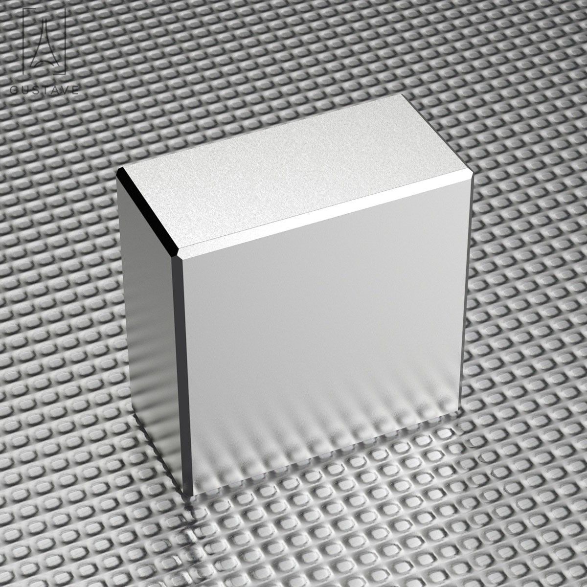 Gustave 2-Pack 1.6 x 1.6 x 0.8 Inch Neodymium Block Magnet Super Strong Permanent Magnet Powerful Rare Earth Magnets N52 Large Size