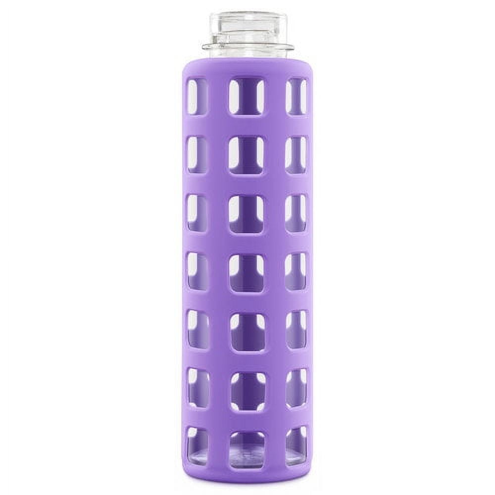  Ello Syndicate Glass Water Bottle with One-Touch Flip Lid and  Protective Silicone Sleeve and Carry Loop, BPA Free, Dishwasher Safe, Bold  Blue, 20oz : Sports & Outdoors