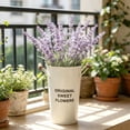 thumbnail image 4 of Galvanized Metal Flower Bucket, Rustic Farmhouse Style Vase with Handles, Waterproof Planter for Indoor Outdoor Decor, Perfect for Floral Arrangements and Wedding Centerpieces, 4 of 6