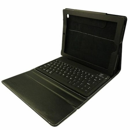 Agptek KB12-UP-TAB Keyboard/Cover Case Apple iPad Tablet, Black