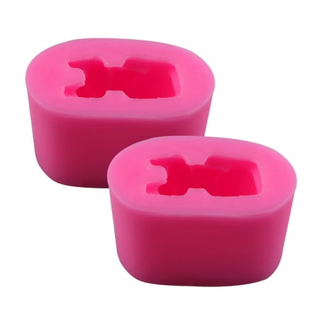 

2PCS Rabbit Chocolate Molds Candy Molds Silicone Ice Mold Soap Molds Fondant Molds for Baking