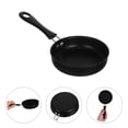 thumbnail image 1 of VERDANVERSE Mini Saucepan Non Stick Skillet Round Black Easy To Clean For Travel Use 1Set, 1 of 8