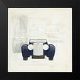 thumbnail image 2 of Tillmon, Avery 20x20 Black Modern Framed Museum Art Print Titled - Roadster II Blue Car, 2 of 5