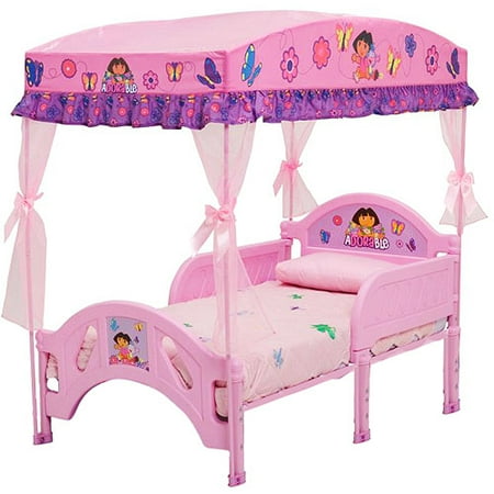Delta Children Nickelodeon Dora The Explorer Toddler Bed With Delta Children Nickelodeon Dora the Explorer Toddler Bed with Canopy - Delta Children Nickelodeon Dora The Explorer Toddler Bed With