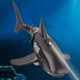 thumbnail image 3 of Juguete de tiburón con Control remoto ta simulación, juguete recargable Negro 1 batería Zulema Juguetes RC Shark, 3 of 8