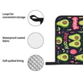 thumbnail image 4 of Honeii Avocado Love Pattern Oven Mitts and Pot Holders, Silicone Oven Gloves,500 F Heat Resistant Oven Mitts Sets, 4PCS, 4 of 6