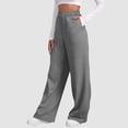 thumbnail image 6 of WENWU Women Pants Women'S Pants Casual Grey Baggy Pants Women Loose Sweatpants Womens Elastic Waist Pants Summer Pants for Women 2025, 6 of 9