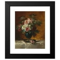thumbnail image 2 of Georges Jeannin 12x14 Black Modern Framed Museum Art Print Titled - Flower Piece with Roses, 2 of 5