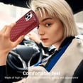 thumbnail image 6 of Decase for iPhone 16 Pro Zipper Wallet Case with Card Holder, 7 Card Slots Large Capacity and 2 Style Lanyards Like Fashion Clutch Hang Bag,Luxury Leather Zipper Purse Wallet Protective Case,Red, 6 of 6