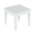 thumbnail image 6 of WestinTrends Ashore Oversized Outdoor Side Table, 18 Inch All Weather Poly Lumber Adirondack Patio Side Table Square End Table, White, 6 of 6