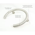 thumbnail image 3 of 12-inch Huntington Shower Valve Grab Bar Front Mount, ADA Compliant, Satin, 3 of 6