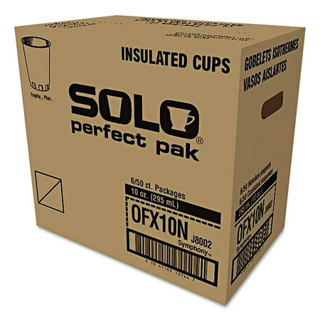 Plastic Trophy Cups - Solo Cup Company Symphony Design Trophy 10 Oz Foam Hot/Cold Drink Cups, (Pack of 300)