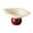 Red White, variant on Decorative Footed Bowl Fruit Basket Modern Ceramic Construction Versatile Design for Kitchen Counter Display