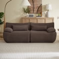 thumbnail image 3 of CQSXDA Cloud Boneless Loveseat Sofa, Modern Oversized Couch with Modular Design for Your Living Space, Brown, 3 of 5