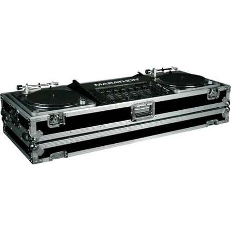 - Marathon Ma-dj19wb Ma-dj19w Battle Holds 2 Turntables In Battle Style Position With 19 Mixer With Wheel (madj19wb)