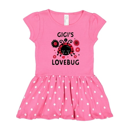 

Inktastic Valentine s Day Gigi s Lovebug Gift Toddler Girl Dress