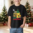 thumbnail image 2 of sdbrld Boys Christmas Short Sleeve Graphic Crewneck T-Shirt for Kids Holiday Black Sizes 7-8 Years, 2 of 5