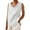 White, variant on Ohufall Women's Cotton Linen Tank Tops Fashion Casual Solid Color Pullover V-neck Sleeveless T-shirts Summer Loose Side Split Sleeveless Tops